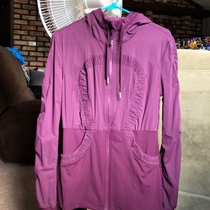 Maroon dance studio jacket